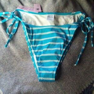 NWT! Wild Fable Blue & White Striped Bikini Bottom